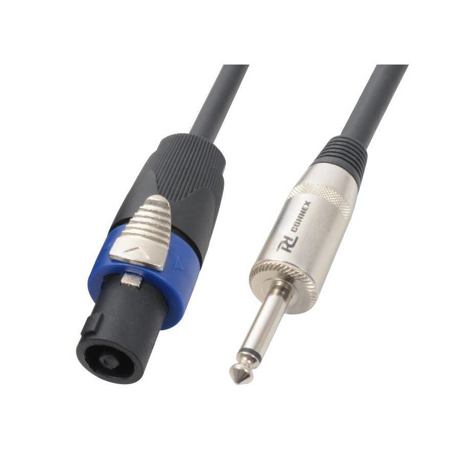 Power Dynamics 177578 5.0m NL2 to 1/4" TS Jack speaker cable with 2x 1.5mm core, used for connecting PA audio equipment