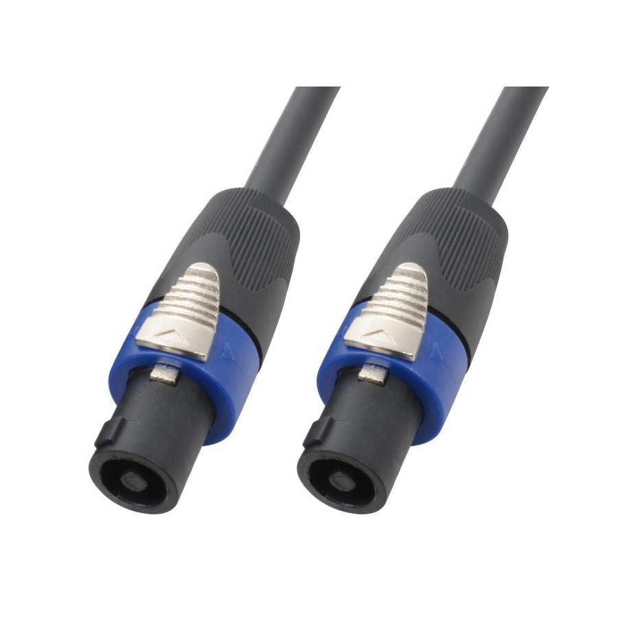 Power Dynamics 177590 NL2 to NL2 Speakon speaker cable, 5m length with 2.5mm core for professional audio connections.