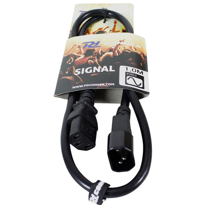 Power Dynamics 177950 1.0m IEC to IEC Power Extension Cable (10A)