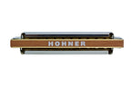 Hohner Marine Band 1896 Classic harmonica in key of C with metal cover plates and wooden comb, suitable for blues and folk music.