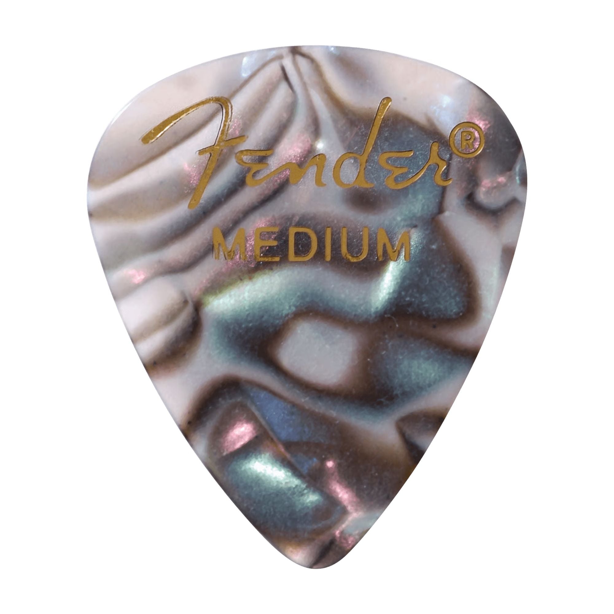 Fender Premium Celluloid 351 Shape Picks Med Abalone 12 Pack