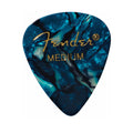 Fender Premium Celluloid 351 Shape Picks Med Ocean Turquoise 12 Pack