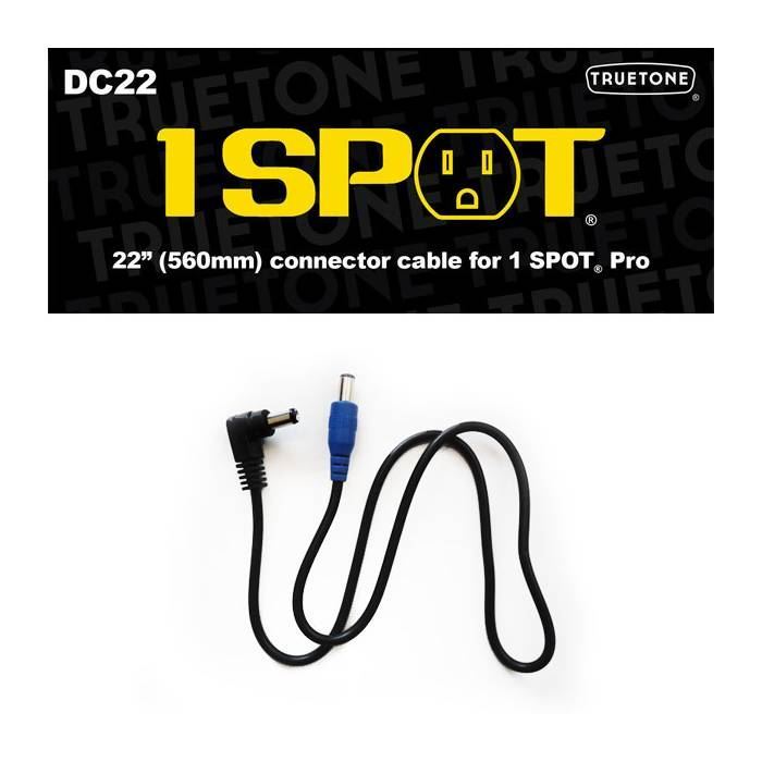 1Spot 22 inch DC Cable RA to Straight