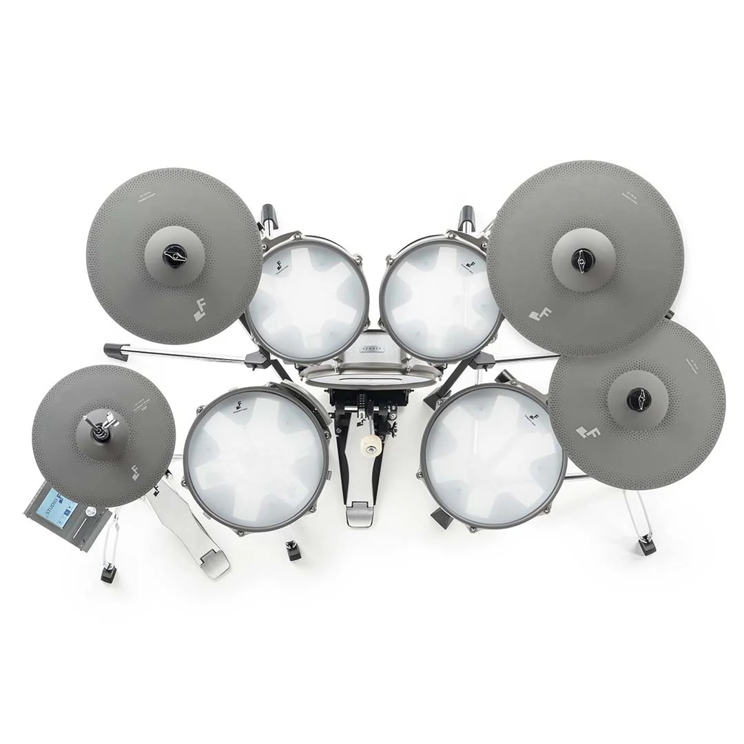 Efnote 3B Electronic Drum Kit w/Full Hardware Set - White Sparkle