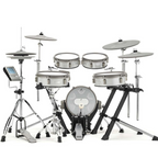 Efnote 3B Electronic Drum Kit w/Full Hardware Set - White Sparkle