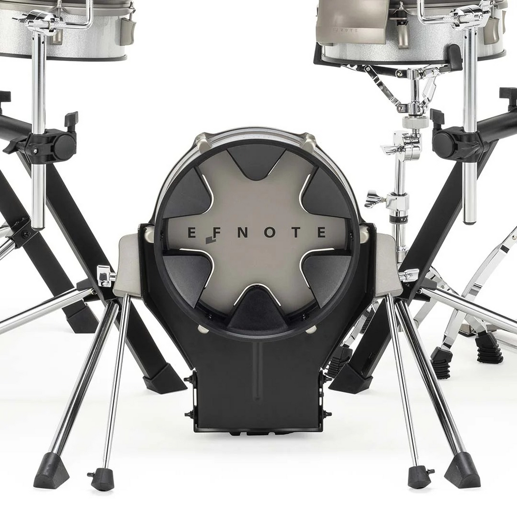 Efnote 3B Electronic Drum Kit w/Full Hardware Set - White Sparkle