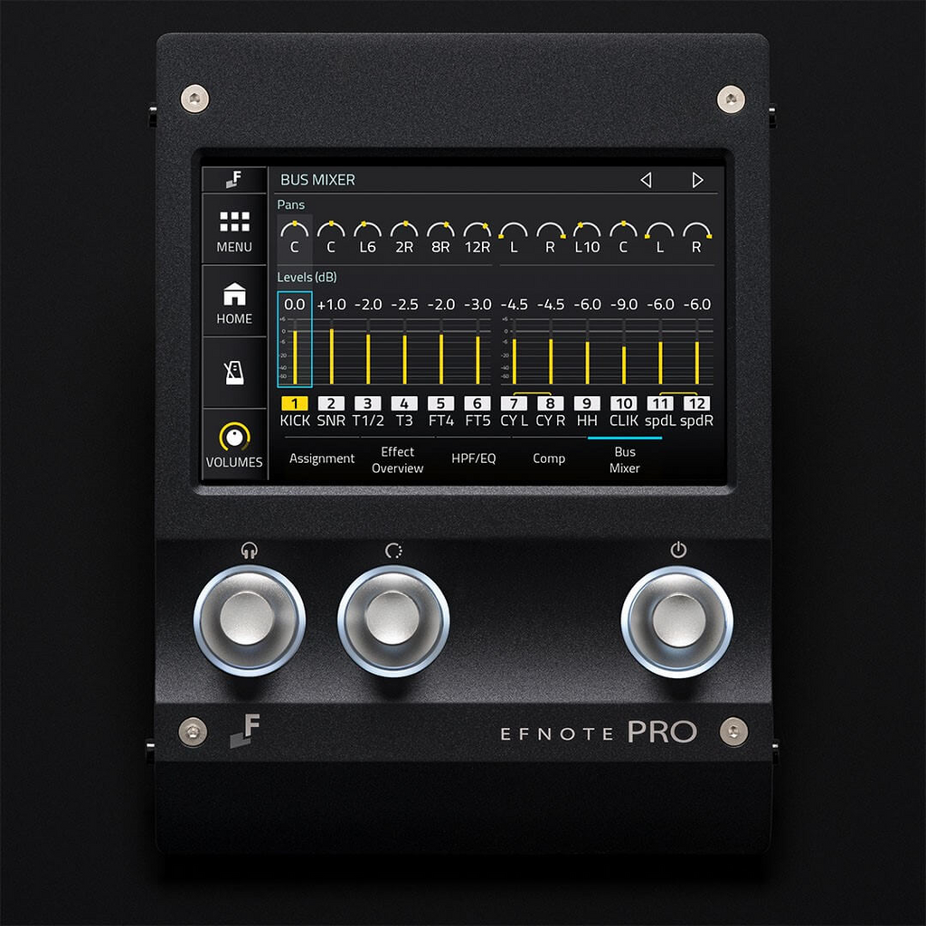 EFNOTE PRO 504 electronic stage drum kit with six drum pads and control module, perfect for live performances and studio use.