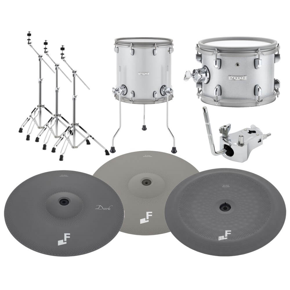 EFNOTE PRO 705 Heavy 6-piece electronic stage drum kit with mesh pads and electronic drum module, designed for professional performances.
