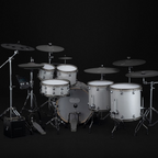 EFNOTE PRO 706 electronic stage drum kit with six drum pads and control module, designed for live performances and practice.