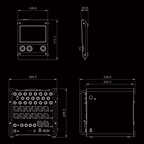 Efnote EFD-PRO Pro Sound Module for electronic drums, showing front panel with control buttons and connection ports.