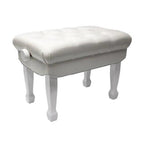 Beale BPB330 Deluxe Grand Piano Bench in White