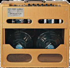 Fender 59 Bassman guitar amplifier with vintage-style control panel and speaker grille, designed for electric bass and guitar.