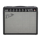 Fender '65 Princeton Reverb 12W 1x10" tube guitar combo amplifier with control panel and vintage-style design.