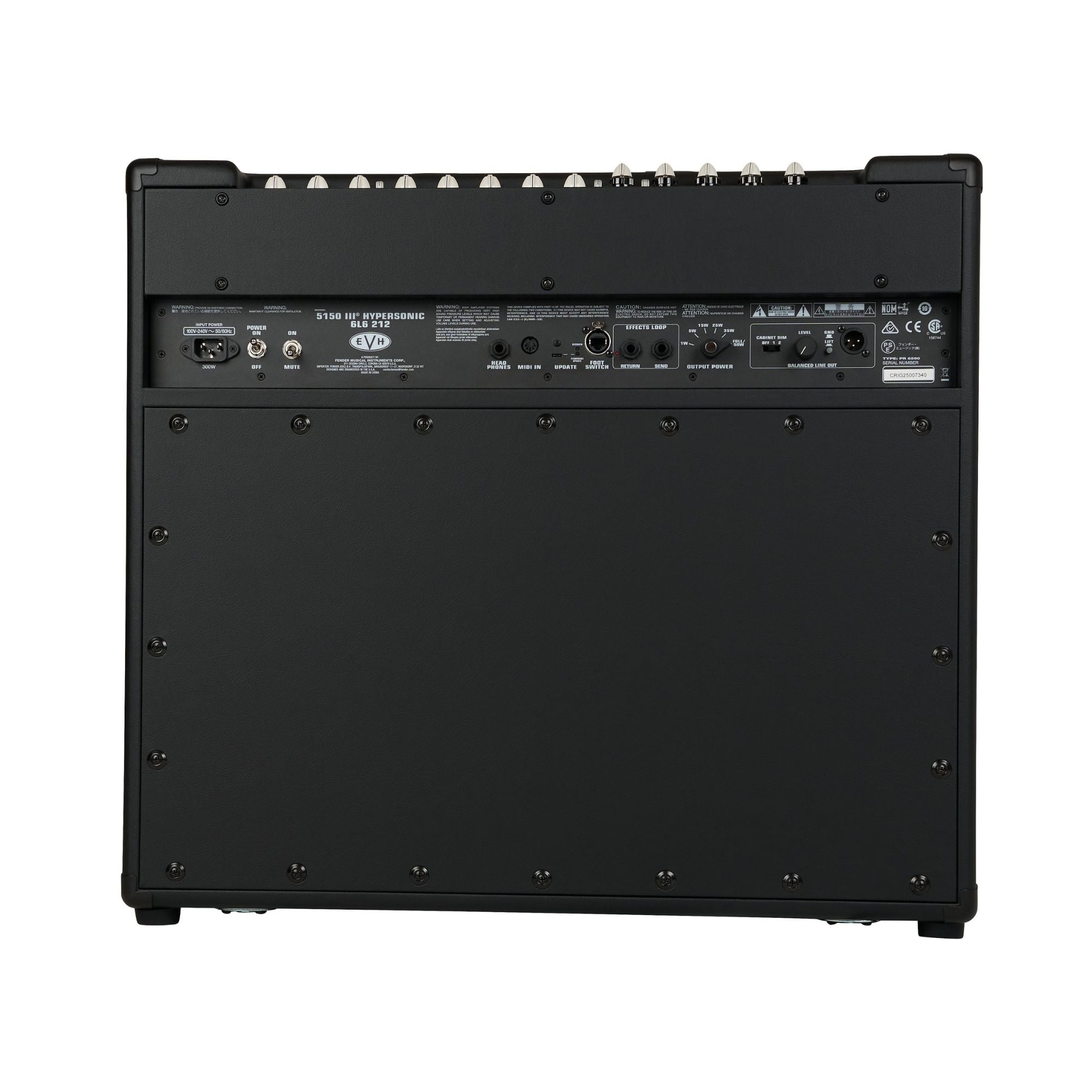 EVH 5150III Hypersonic 6L6 30w Digital Combo Guitar Amplifier 2x12 - Black