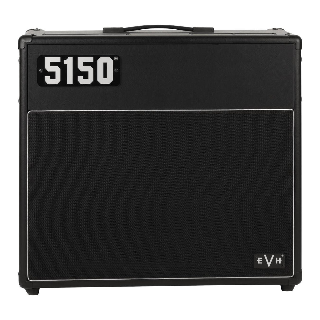 EVH 5150 Iconic Series 40W 1x12 guitar combo amp in black with distinctive design and control panel features.