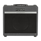 Fender Bassbreaker 15 Combo guitar amplifier with control knobs and speaker grille, designed for electric guitar sound.