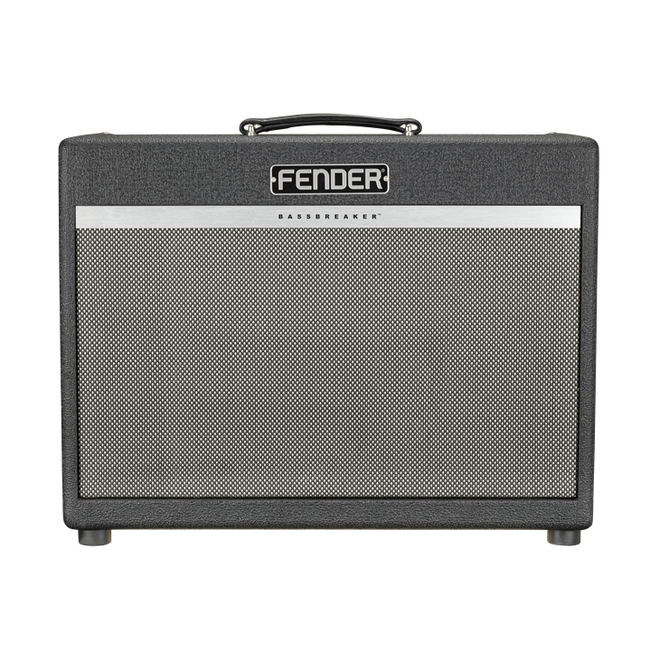 Fender Bassbreaker 30R guitar amplifier combo with control knobs and speaker grille, designed for electric bass and guitar.