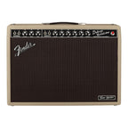 Fender Tone Master Deluxe Reverb guitar amplifier in blonde finish, with control knobs and vintage-style grille cloth.