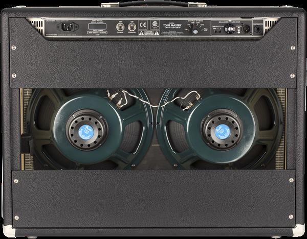 Fender Tone Master Twin Reverb guitar amplifier combo with silver grille and control panel, showcasing classic Fender design.