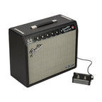 Fender Tone Master Princeton Reverb 50W guitar combo amplifier with a 10-inch speaker, black control panel, and vintage-style design.