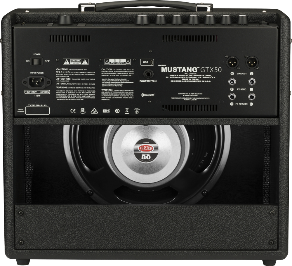 Fender Mustang GTX50 50W 1x12" Guitar Combo Amplifier with Effects