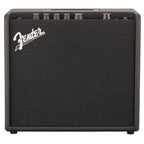 Fender Mustang LT25 25W guitar combo amplifier with 1x8" speaker and built-in effects, shown with control panel and input jack.