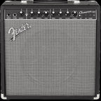 Fender Champion 40W guitar combo amplifier with a 12-inch speaker, black control panel, and clean design.