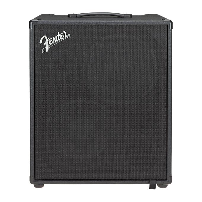 Fender Rumble Stage 800 bass guitar combo amplifier with control knobs and speaker grille, designed for professional bass amplification.