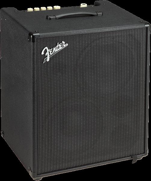 Fender Rumble Stage 800 bass guitar combo amplifier with control panel and speaker grille, designed for powerful sound.