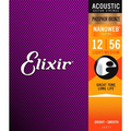Elixir 16077 Nanoweb Phosphor Bronze Light-Med 12-56 Ac. Guitar Strings