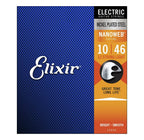 Elixir 12450 10-46 Light Nanoweb 12-string electric guitar strings on a spool, designed for enhanced durability and tone.