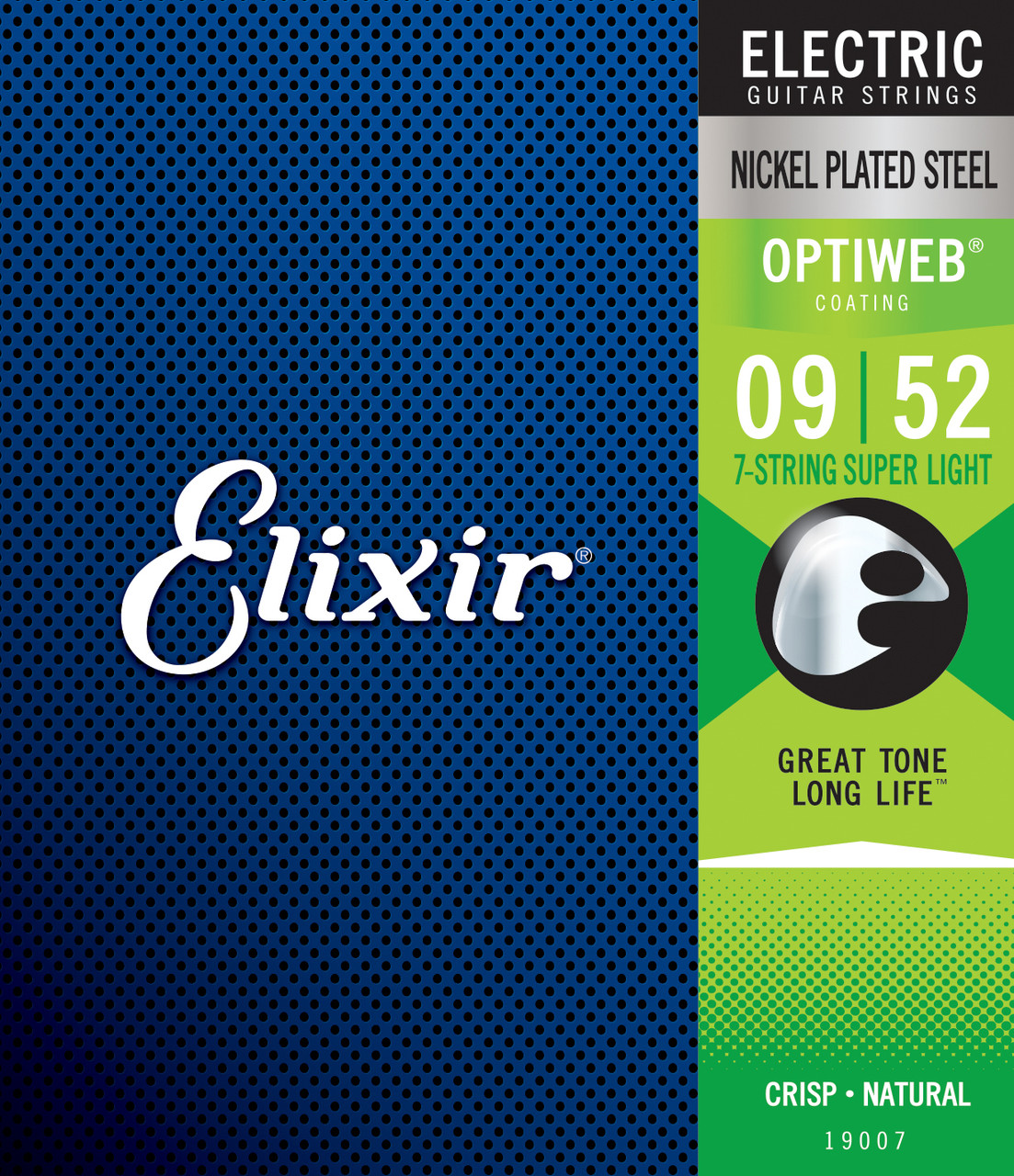 Elixir 19007 Optiweb Super Light 9-52 7str Electric Guitar Strings