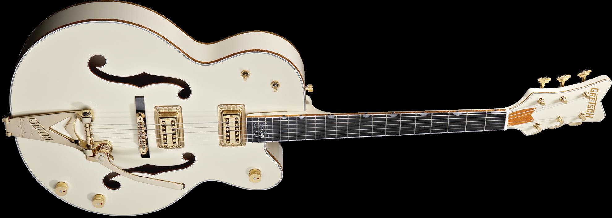 Gretsch G6136-1958 Stephen Stills Signature Falcon Electric Guitar - Ebony Fretboard - Aged White