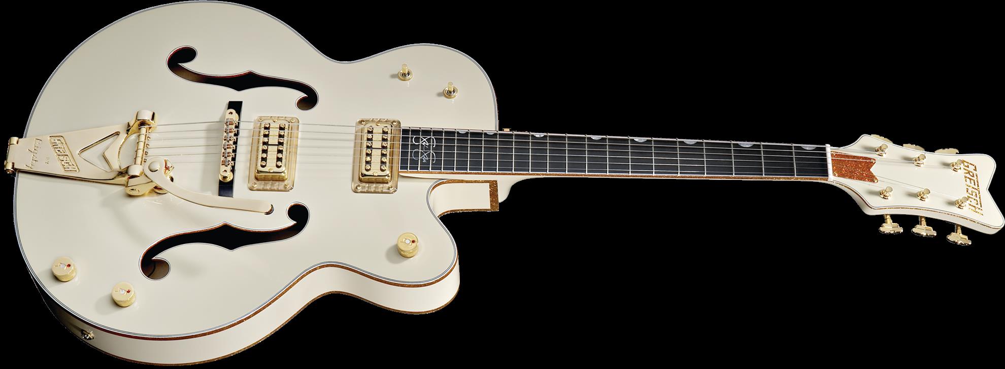 Gretsch G6136-1958 Stephen Stills Signature Falcon Electric Guitar - Ebony Fretboard - Aged White