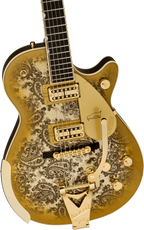 Gretsch G6134TG LTD Paisley Penguin  String-Thru Bigsby Ebony FB -  Gold