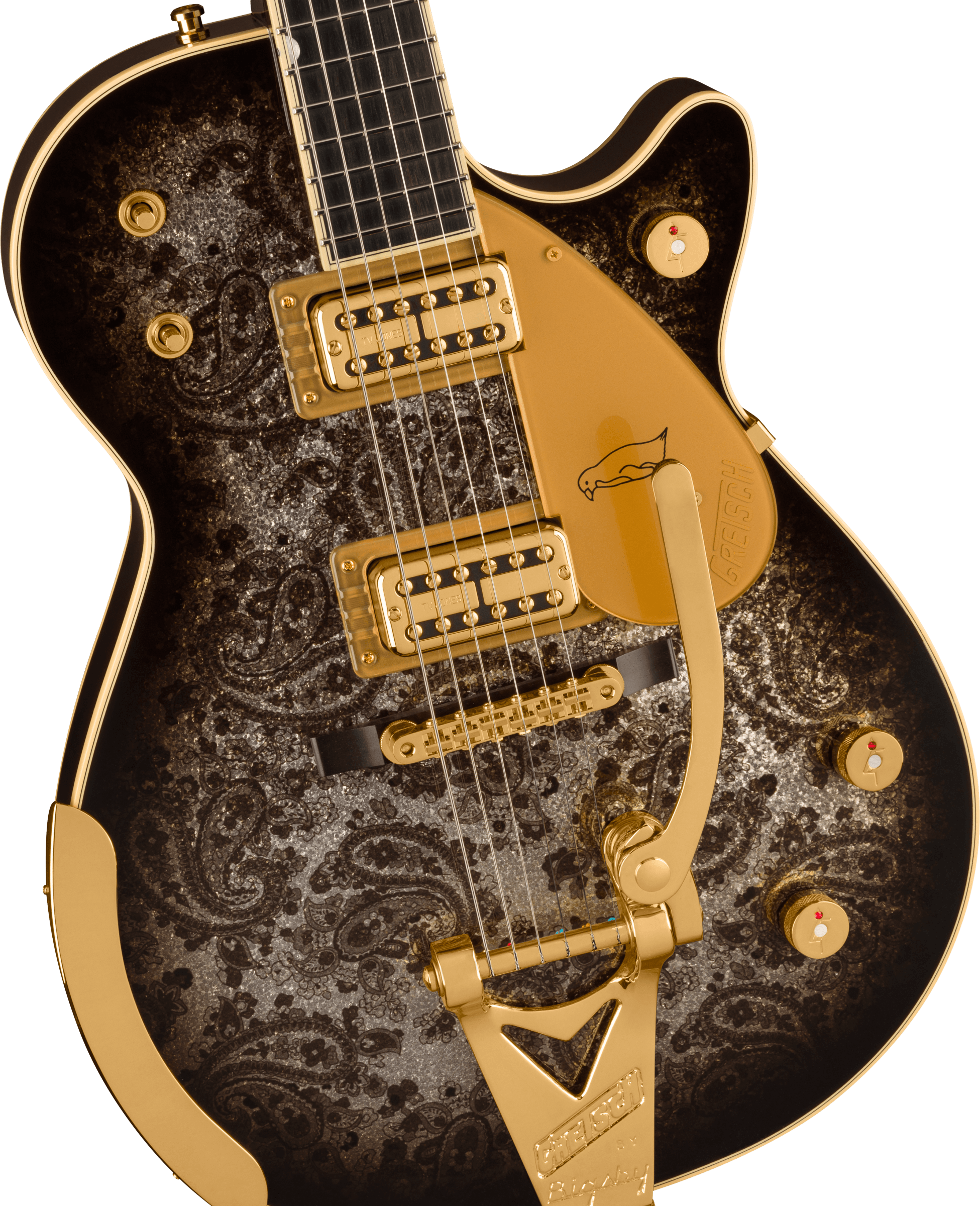 Gretsch G6134TG Limited Edition Penguin Electric Guitar - Black Paisley