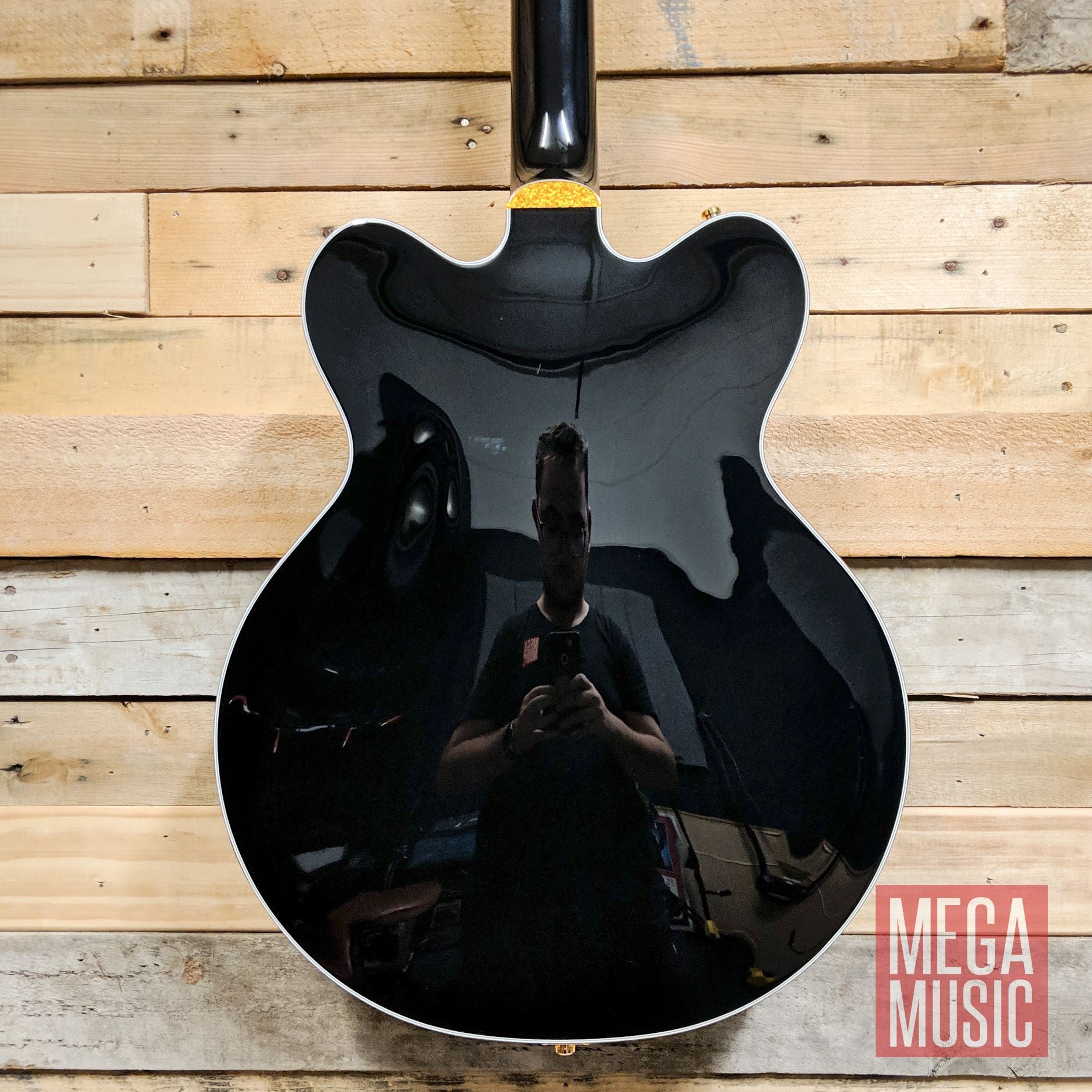 Gretsch G6636T Players Edition Falcon Center Block Double-Cut with String-Thru Bigsby - Ebony Fretboard - Black