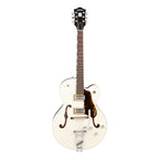 Gretsch G6118T Players Edition Anniversary Hollow Body Electric Guitar with Bigsby in Vintage White and Walnut