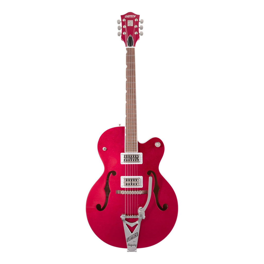 Gretsch 6120T-HR Brian Setzer Signature Hot Rod Hollow Body Electric Guitar with Bigsby in Magenta Sparkle