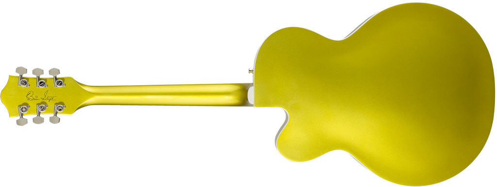 Gretsch G6120T-HR Brian Setzer Signature Hot Rod Hollow Body Electric Guitar with Rosewood Fretboard in Lime Gold