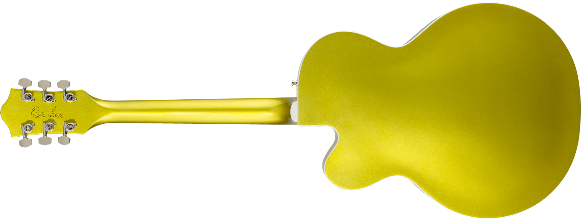 Gretsch G6120T-HR Brian Setzer Signature Hot Rod Hollow Body Electric Guitar - Rosewood Fretboard - Lime Gold