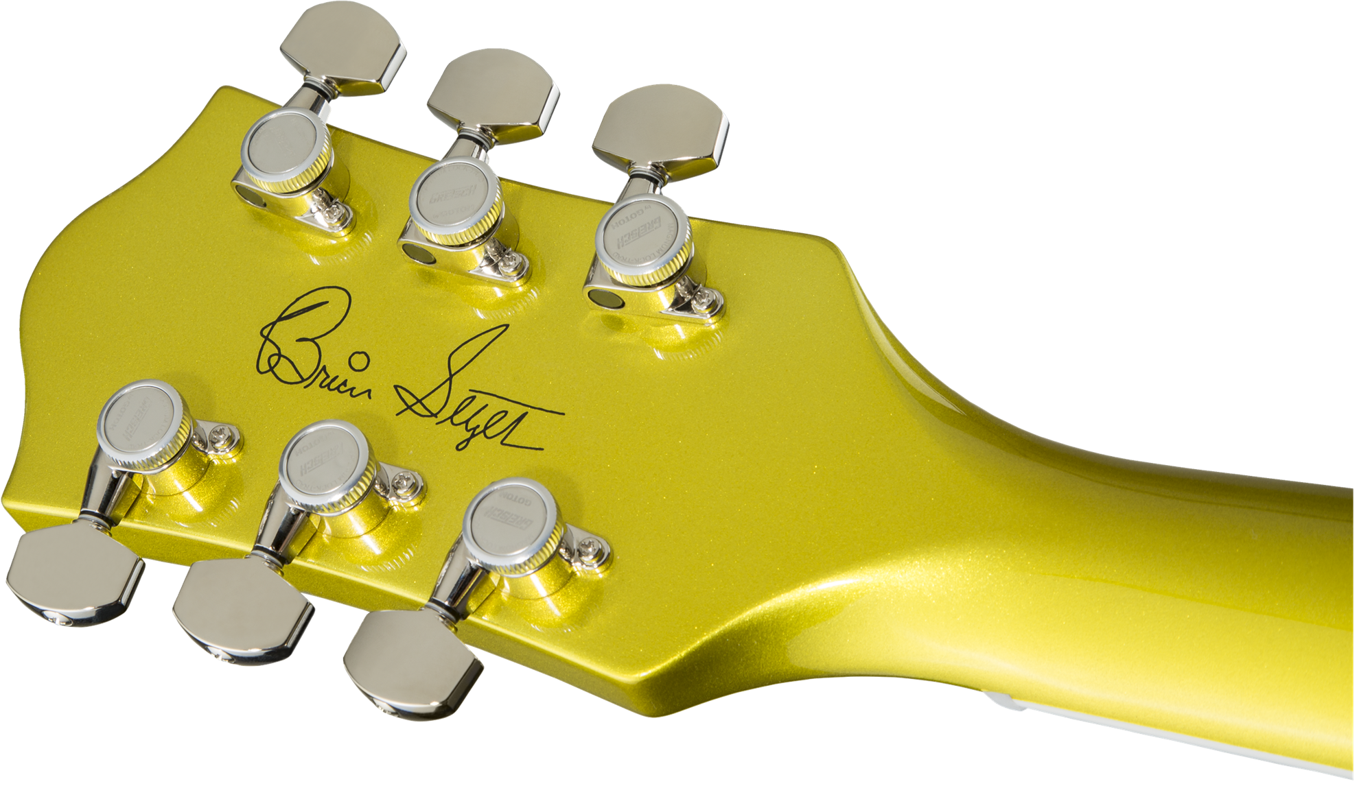 Gretsch G6120T-HR Brian Setzer Signature Hot Rod Hollow Body Electric Guitar - Rosewood Fretboard - Lime Gold