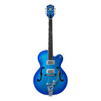 Gretsch G6120T-HR Brian Setzer Signature Hot Rod Hollow Body Electric Guitar with Rosewood Fretboard in Candy Blue Burst