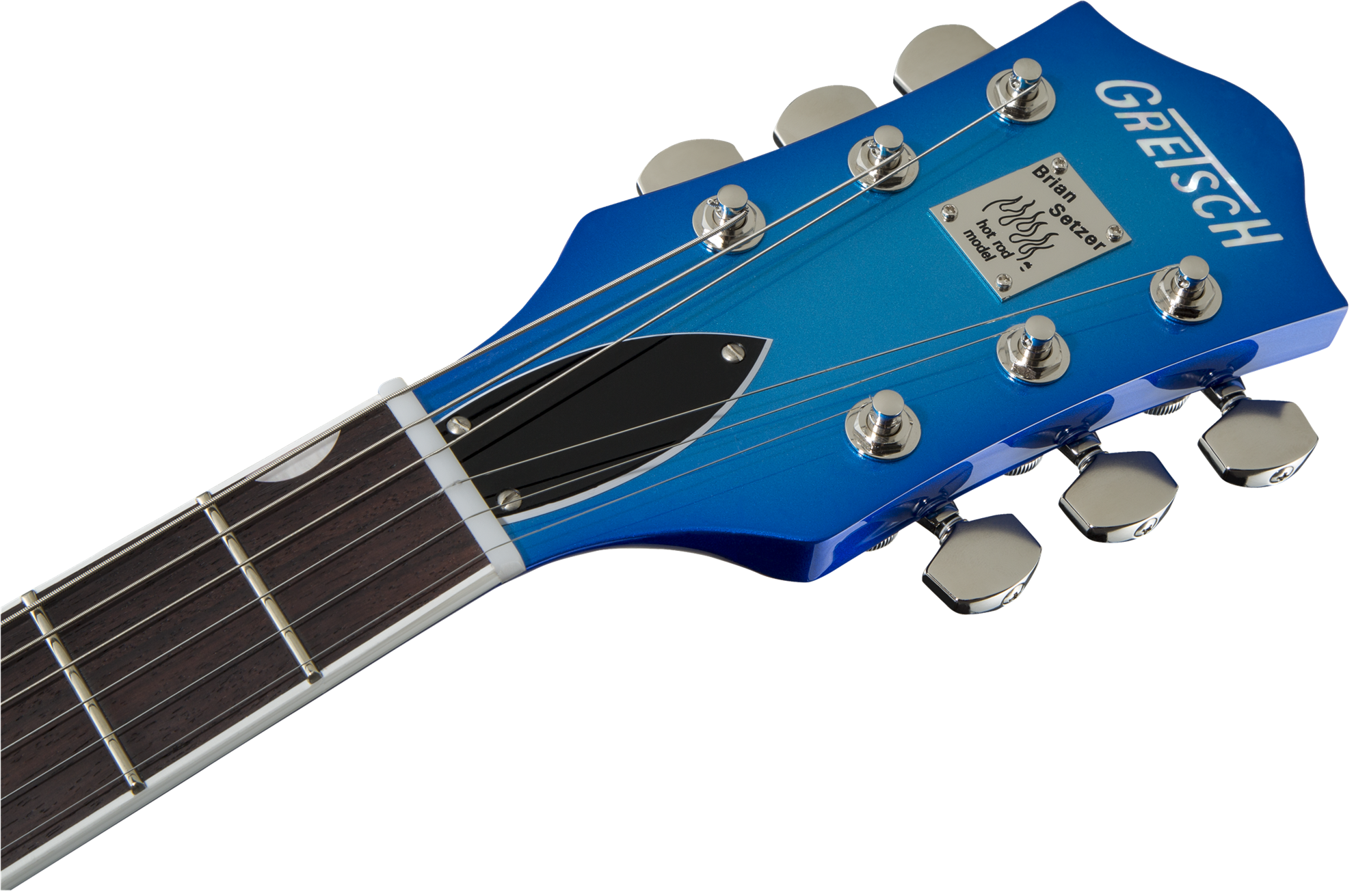 Gretsch G6120T-HR Brian Setzer Signature Hot Rod Hollow Body Electric Guitar - Rosewood Fretboard - Candy Blue Burst