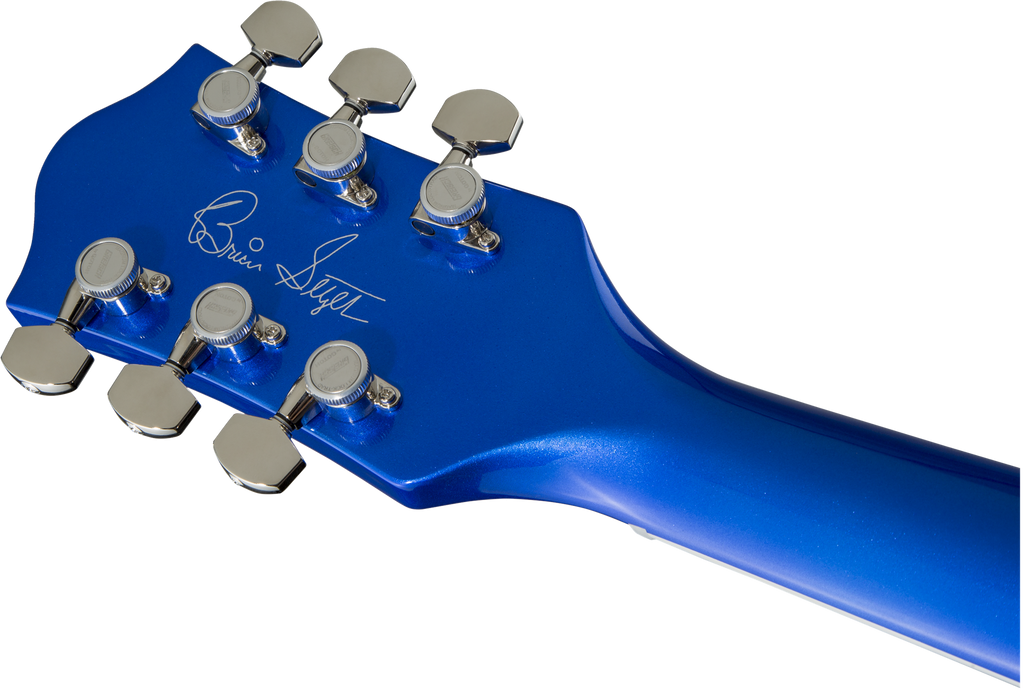 Gretsch G6120T-HR Brian Setzer Signature Hot Rod Hollow Body Electric Guitar with Rosewood Fretboard in Candy Blue Burst