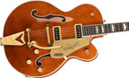 Gretsch G6120TG-DS Players Edition Nashville Hollow Body Electric Guitar with Dynasonic Pickups and Bigsby in Roundup Orange