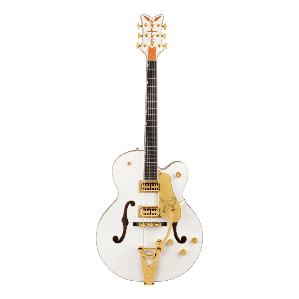 Gretsch G6136TG Players Edition Falcon Hollow Body Electric Guitar - Bigsby - White - Gold Hardware