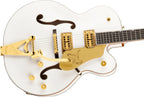 Gretsch G6136TG Players Edition Falcon Hollow Body Electric Guitar - Bigsby - White - Gold Hardware