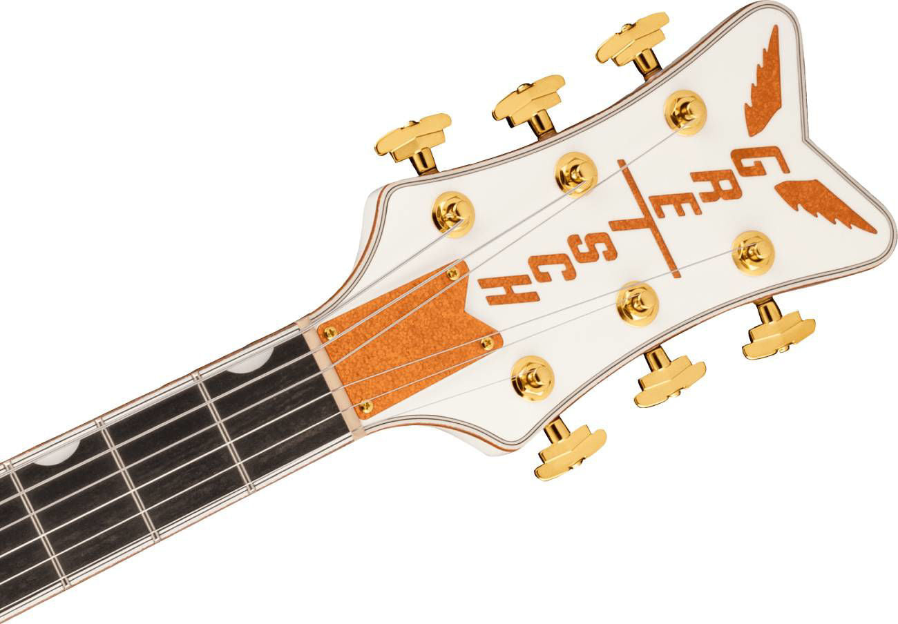 Gretsch G6136TG Players Edition Falcon Hollow Body Electric Guitar - Bigsby - White - Gold Hardware