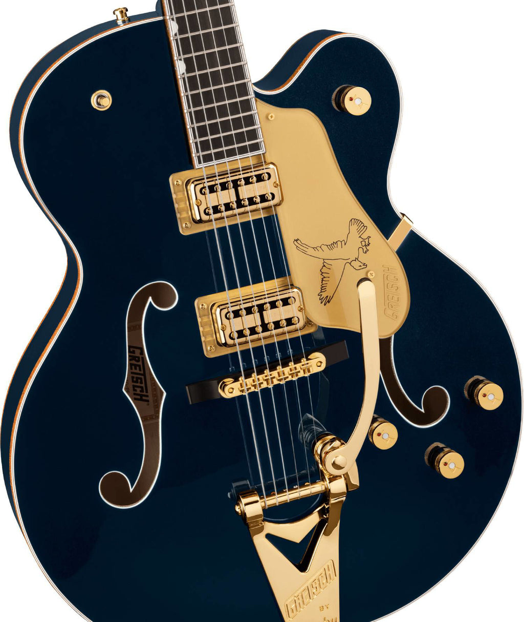 Gretsch G6136TG Players Edition Falcon Hollow Body Electric Guitar - Bigsby - Midnight Sapphire - Gold Hardware